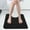 Black, variant on U Shaped Bathroom Rug,Toilet Mat,Memory Foam Toilet Rug,Toilet Mat U Shape,Non-Slip Bathroom Rugs,Toilet Rugs U Shaped Rug for Bathroom Toilet Base(Red 20*16in)from ANMUYUM