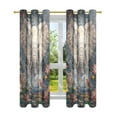 thumbnail image 2 of Elephant Breathable Sheer Curtains 63x42in Soft Light Filtering, UV Protection and Thermal Insulation, 2 of 7