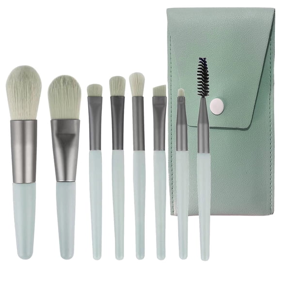 Juego de brochas de maquillaje, 8 piezas, mini brochas de maquillaje, mezcla de base, colorete, corrector, sombra de ojos, delineador de ojos, juego de brochas de maquillaje para bolsa de maquillaje d
