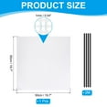 thumbnail image 2 of PC Fan Dust Mesh 19.7"x19.7" 0.04" Hole, 1 Set Computer Cooler Dust Filter PC Case Dust Cover Grills with Magnetic Strip for Computer Cooler Fan PC Case Dustproof, White, 2 of 6