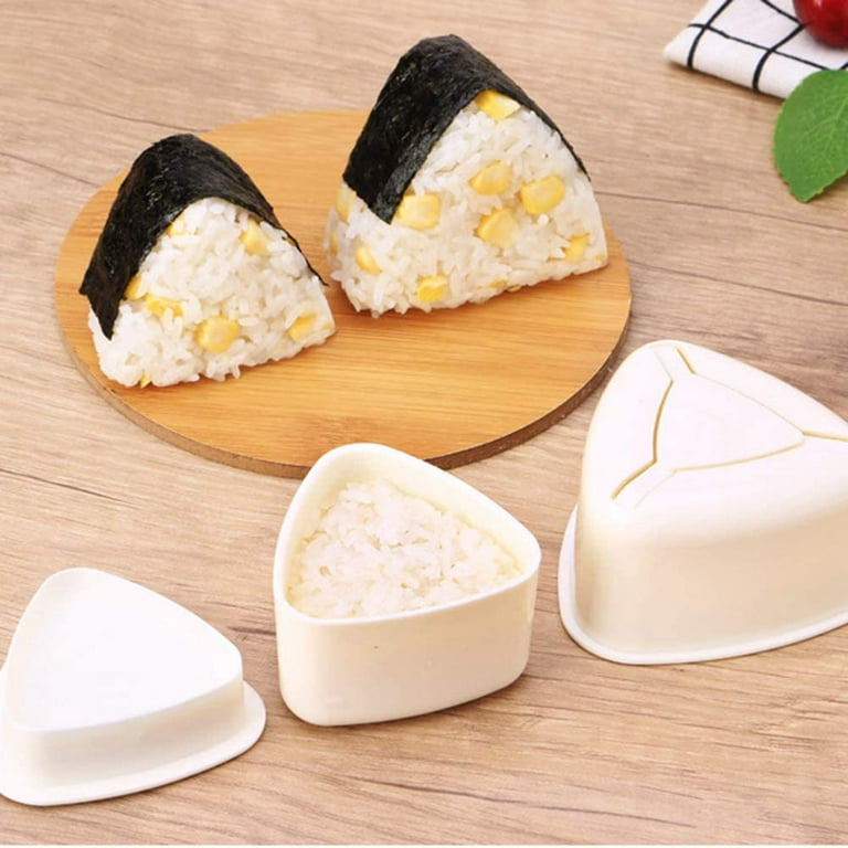 Happy Date Mold Triangle Able To Make Up To 8 Triangle Sushi At The Same  Time Quickly - Spam Musubi Mold Triangle Sushi Mold Onigiri Rice Mold -  Gift Three Cute Sushi