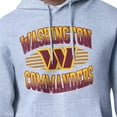thumbnail image 3 of Men's Starter Heather Gray Washington Commanders Team Grit Graphic Hoodie, 3 of 3