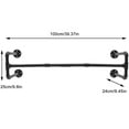 thumbnail image 3 of Wall-Mounted Clothes Rack Industrial Pipe Garment Organizer Metal Clothing Rod Hanger 40in, 3 of 20