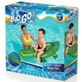 thumbnail image 2 of H2OGO! Buddy Croc Ride-On - Inflatable Crocodile, 60" x 28" - Bestway, Kids Pool Accessory, Water Float, Heavy Duty Handles, Easy Inflate & Deflate, Suitable For Ages 3+, 2 of 7