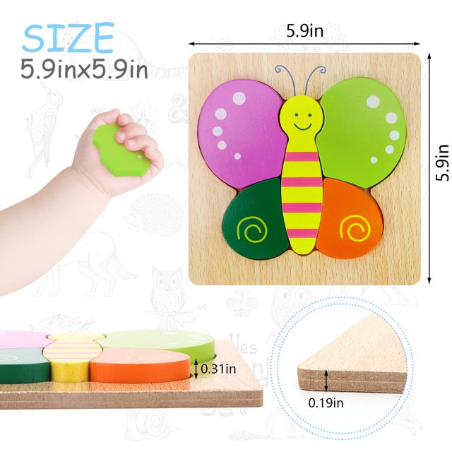 Puzzle Toy Ingici para el aprendizaje temprano y preescolar