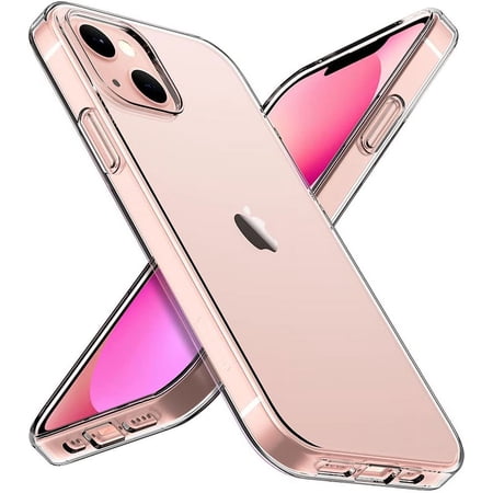 Case for Apple iPhone 13 Mini (5.4 ) Transparent Gummy Acrylic TPU Hybrid Cushion Rigid Shock Protection Rubber Back Cover for iPhone 13 Mini by Xcell - Clear