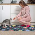 thumbnail image 3 of Pioneer Flower Floral Print Pattern Kitchen Rugs Sets Of 2,Anti Fatigue Kitchen Mat Rugs Non Slip Washable,Decorative Kitchen Floor Mats for Kitchen,Sink,Laundry,17"x30"+17"x47", 3 of 7