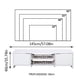 thumbnail image 3 of Mueble Mesa Para Tv Rack Madesa 2 Puertas Hasta 65 Blanco, 3 of 10