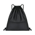 thumbnail image 1 of Mochila con cordón Yuyangstore bolsas de cordón Negro, 1 of 8