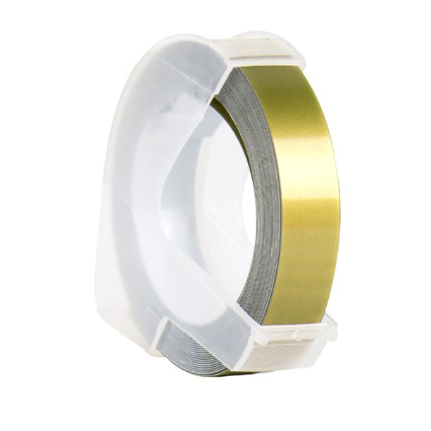 Cinta de etiquetas en relieve 3D para DYMO Label Maker con 9 mm x 3 m Eccomum Dorado