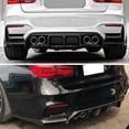 thumbnail image 2 of Carbon Fiber Rear Bumper Diffuser Splitter for BMW F80 M3 F82 F83 M4 2015-2020 Bumper Cover Lower Lip Spoiler Protector Body Kits, 2 of 6