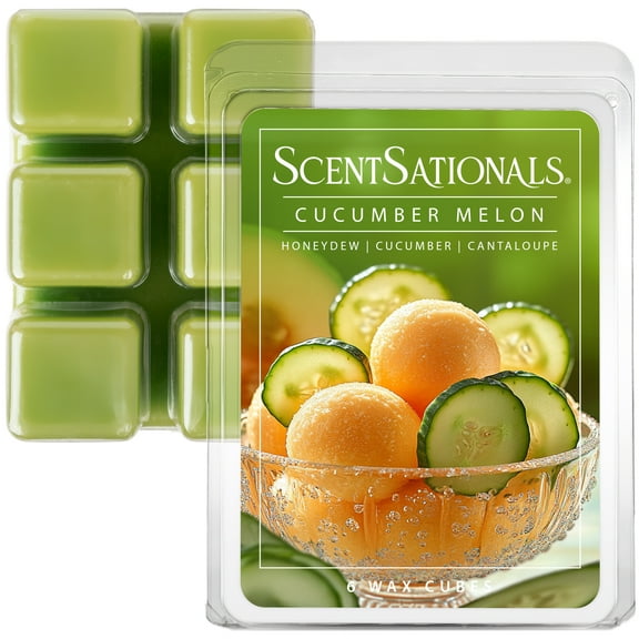 Cucumber Melon Scented Wax Melts, ScentSationals, 2.5 oz