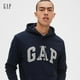 thumbnail image 3 of Sudadera de forro polar con el logotipo de GAP con capucha, rojo carmesí XL, 3 of 4