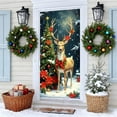 thumbnail image 6 of Cheapark 35X72 Inch Christmas Door Cover Curtain - Lightweight Reusable Polyester, Festive Door Wall Decor for Indoor Outdoor Christmas New Year Winter Festival Party, 6 of 6