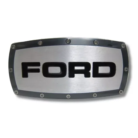 Ford Emblem Billet Aluminum Tow Black Hitch Cover Plug Official Licensed