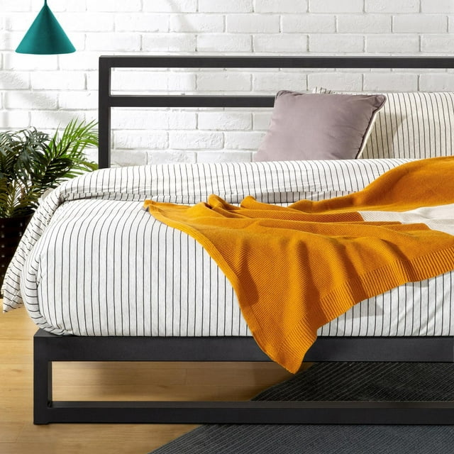 Zinus Trisha 7 inch Heavy Duty Metal Platform Bed with Headboard