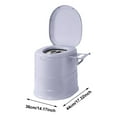 thumbnail image 3 of Portable Toilet for Camping and Travel,Commode with Inner Bucket,Lightweight Compact Porta Potty for Adults,Emergency Car Van Boat Use,Complete Set with Accessories for Road Trips Outdoor Adventures, 3 of 4
