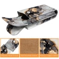thumbnail image 3 of Funda doble para gafas Fintie Cloudy Marble de piel vegana, 3 of 8
