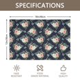 thumbnail image 3 of Placemat, Pioneer Flower Floral Print Pattern Place Mats Table Mat Set Of 2, PVC Washable Placemats for Party Kitchen Dining Decoration, 18x12 Inch, Fade Resistant, 3 of 6