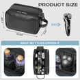 thumbnail image 7 of Large Travel Toiletry Bag for Men and Women, PU Leather Water Resistant Shaving Bag for Toiletries Accessories, Hanging Storage Bag Dopp Kit Travel Bag for Cosmetics Toiletries Brushes Tools, Black, 7 of 7