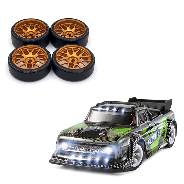 Quystetes 4 PièCes Roue de Pneus de Pneu en Caoutchouc pour K969 K989 P929 Iw04M Iw02 Mini-Z Mini-D Mini-Q 1/28 TéLéCommandéE Voiture de Course à la DéRive