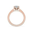 thumbnail image 3 of 1.00 Carat Excellent Oval Cut Natural Diamond Solitaire Beautiful Ring for Women in Solid 14K Rose Gold Size 11.5, 3 of 8