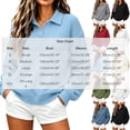thumbnail image 4 of Collared Sweatshirts for Women,Long Sleeve Loose Casual Knit Solid Pullover Tops,Dating Casual Look, 4 of 6