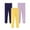 G(Purple + Yellow + Dark Blue), variant on SYNPOS Kids Baby Girls Leggings Footless Cotton Skinny Thin Leggings Toddler Girls Solid Stretch Trousers 1-7 Years