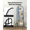 thumbnail image 6 of VEVOR 2 Packs Grid Wall Panels, 1.9 x 5.4 ft Wire Grid Panels Display Rack, Movable Art Display Shelf with Wheels and 20 Hooks, Black Carbon Steel Gridwall for Craft Show, Decor, Storage,Notice Board, 6 of 9