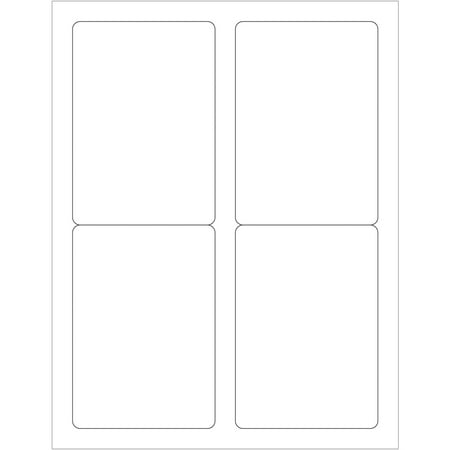 UPC: 0848109045320 | Tape Logic Rectangular Laser Labels 3 1/2 x 5 Glossy White 400/Case LL209