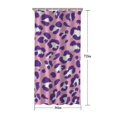 thumbnail image 5 of Pink and Purple Of Leopard Print Shower Curtain 36"x72" ,Bathroom Decorative Shower Curtains Set with 12 Hooks,Modern Waterproof Washable Shower Curtain, 5 of 6