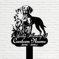 thumbnail image 4 of Handmadetneonsign Vizsla Memorial Metal With Stake, Vizsla Dog Metal Name Sign Stake, Dog Metal Stake Decor, 4 of 5