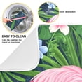 thumbnail image 2 of Yayeee Dish Drying Mat for Kitchen Counter 16"x18" Microfiber Absorbent Pad, Pink Flamingo Pattern, 2 of 7