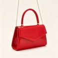 thumbnail image 3 of Women's Glossy Patent Leather Top Handle Clutch Purse for Wedding Party Evening, 3 of 7
