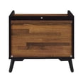 thumbnail image 4 of Accent Table with Tempered Tier Shelf, Brown and Black - Saltoro Sherpi, 4 of 5