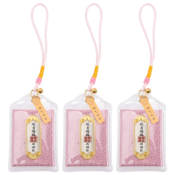 3pcs Japones Luck Amulet Decors Bolsas de amuleto de estilo japonés Bolsas de bendición exquisitas