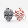 thumbnail image 4 of EeaseCA Halloween Skeleton LED Keychain Skull Luminous Vocalization Key Ring Trick Gifts (Red), 4 of 7