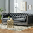 thumbnail image 2 of Kinzie Chesterfield Tufted 3 Seater Sofa with Nailhead Trim, 2 of 8