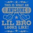 thumbnail image 3 of CafePress - Awesome Little Brother Kids Dark T Shirt - Dark T-Shirt Kids XS-XL, 3 of 4