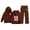 A-Brown, variant on VBEWZET Girls Winter Outfits Girls Solid Warm Hoodie Pullover Long Sleeve Top with Pants Casual Everyday Outfit A-Pink 9-10 Years