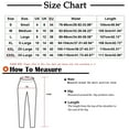 thumbnail image 2 of XIAfhje Linen Pants For Women Fashion Womens Casual Solid Color Elastic Waist Loose Pants Straight Wide Leg Trousers Pants Palazzo Pants Loose Casual Lounge Trousers, 2 of 4
