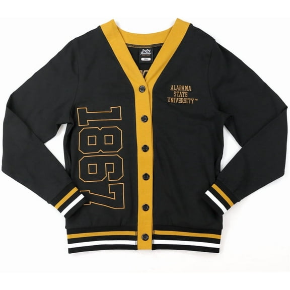 Big Boy Alabama State Hornets S12 Womens Cardigan [Black - S]