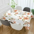 thumbnail image 2 of Yayeee Tablecloths 60" x 90" Rectangle Wrinkle Resistant Party Table Cover, Orange Floral Blooms, 2 of 8