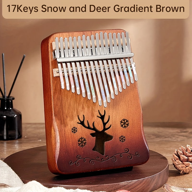17-Key Thumb Piano Kalimba Beginner-Friendly Finger Piano for Girls, Easy-to-Learn Birthday Gift and Trendy Musical Instrument