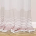 thumbnail image 7 of Yiwa Sheer Curtains, Room Decorative Splicing Stripe Voile Grommet Sheer Curtain Panels Yarn Dyed Boucle Linen Textured Semi Sheer Window Drapes for Bedroom, 52" W x 63" L,Pink/Taupe, 2 Panels, 7 of 7