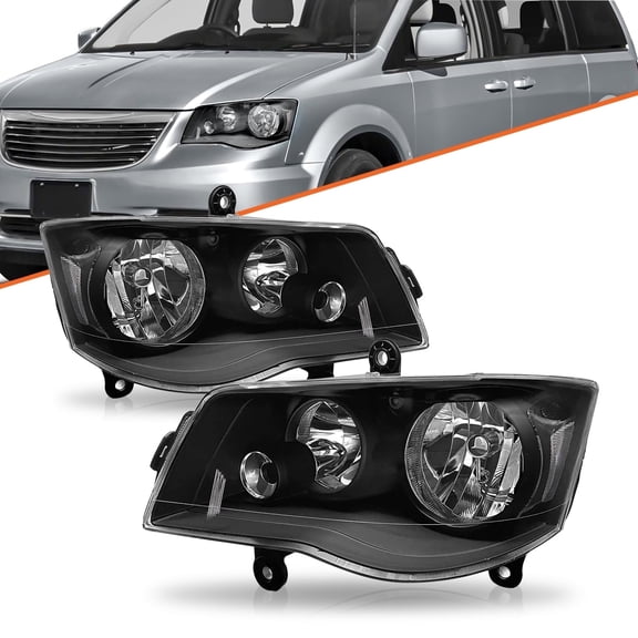 For 11-19 Dodge Grand Caravan Headlamp 08-16 Chrysler Town&Country headlight 2PC