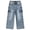 Light Blue-2797, variant on KIDSCOOL SPACE Girls Denim Cargo Pants 5-13Y, Wide Leg Jeans With Flap Pockets for Kids,Mid Blue,7-8 Years