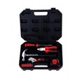 thumbnail image 2 of Htk-15 Hand Tool Kit - Red, 15 Pieces | Stylish & Compact Tool Kit - Claw Hammer, Screwdriver Bits, Comb Plier, Wrench & Measuring Tape Uses | High Quality, Multi-Functional Tool Kit, 2 of 5