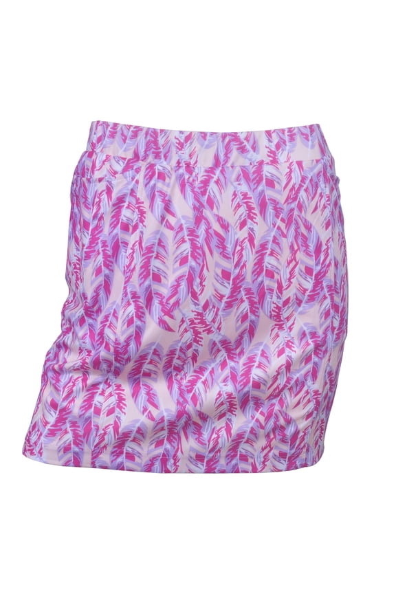 Women's Paradise Feather Print Knit Skirt #4814
