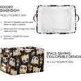 thumbnail image 3 of GZHJMY Sugar Skulls And Flowers Storage Bin Collapsible with Handle, 1PCS Rectangle Waterproof Basket for Storage Cube Closet Organizer for Toy Nursery Book Office Shelf Bathroom, 3 of 7